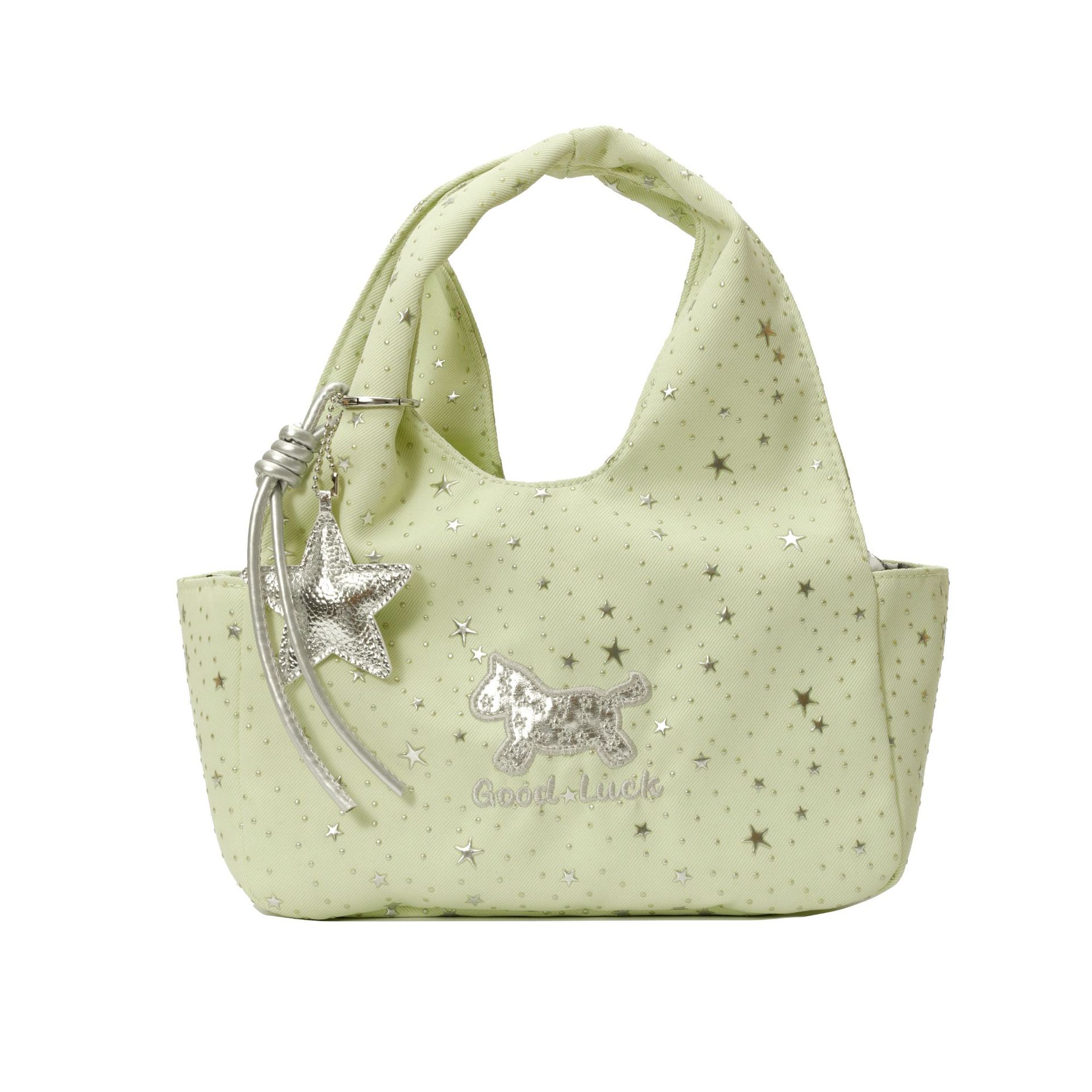 2026 nuevo bolso de mano de estrellas mujeres dulce arco de tendencia en un sentido de alta calidad ocio viaje bolsa universal
