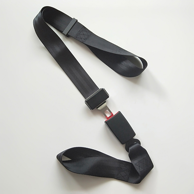 Portable wheelchair medical stretcher ambulance airplane strap safety belt with two-point installation-free safety belt