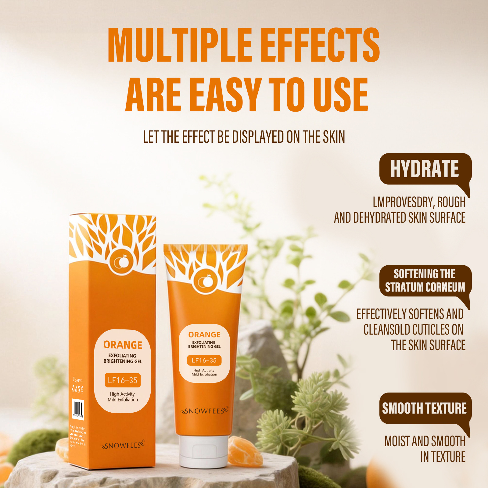 Transfrontier Orange Enzymatic Exfoliating Gel 100g Gel Limpieza Facial Limpieza