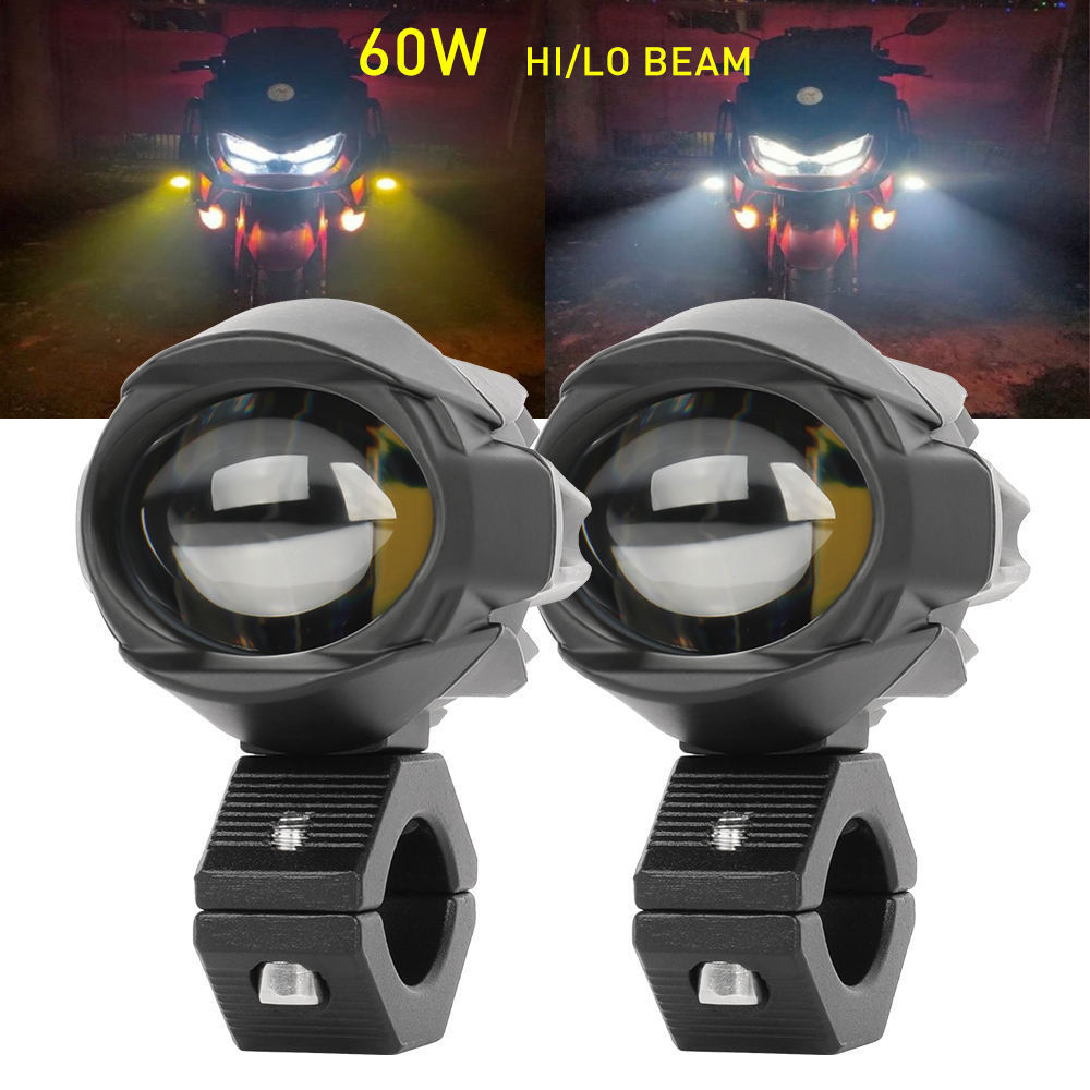 Cross-border hot sale car and motorcycle spotlight LED modified external lens waterbird monocular binocular auxiliary headlamp