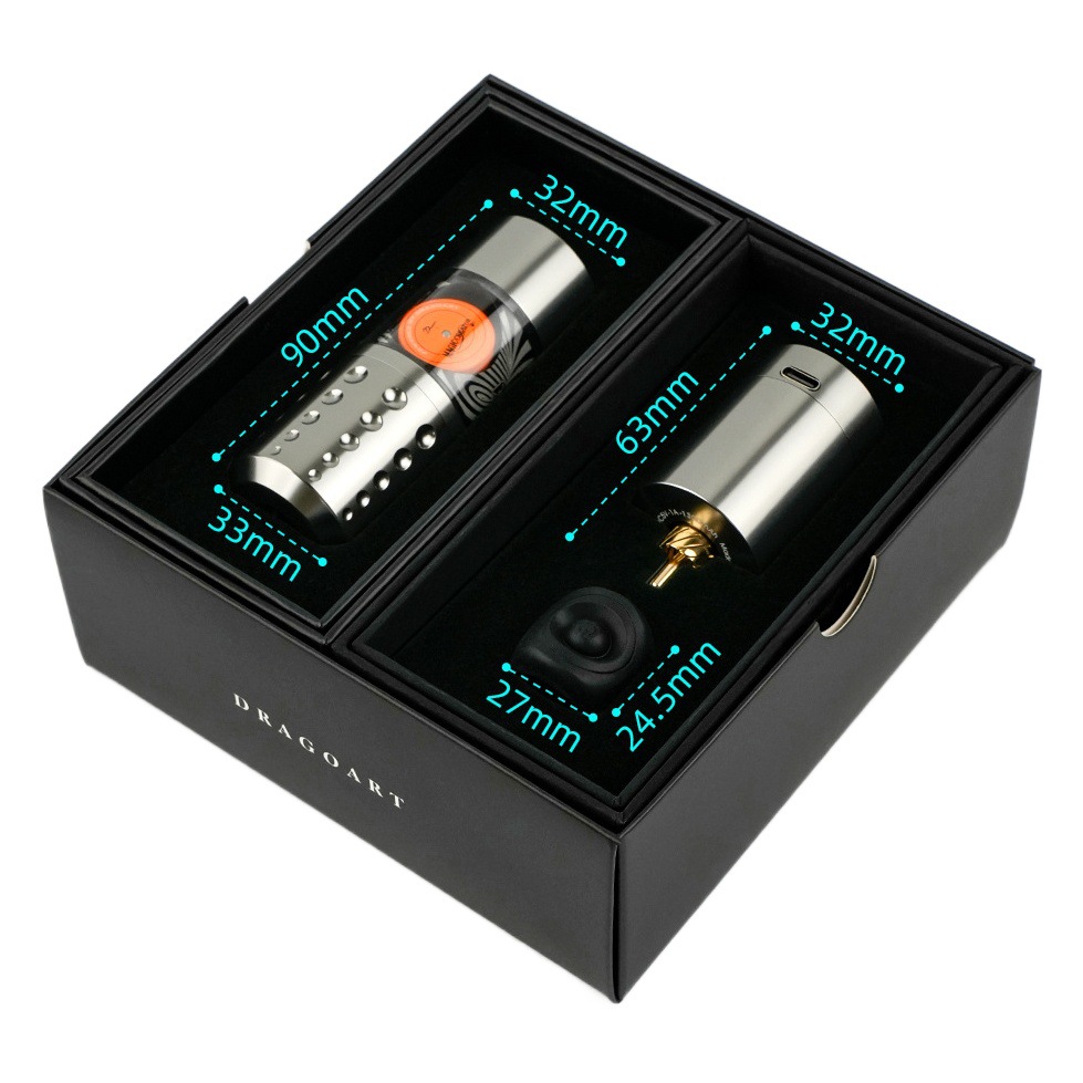 Equipo del tatuaje del arte del Dragón D-T2 nuevo tatuaje inalámbrico batería integrada pluma ventana transparente motor sin escobillas máquina de tatuaje