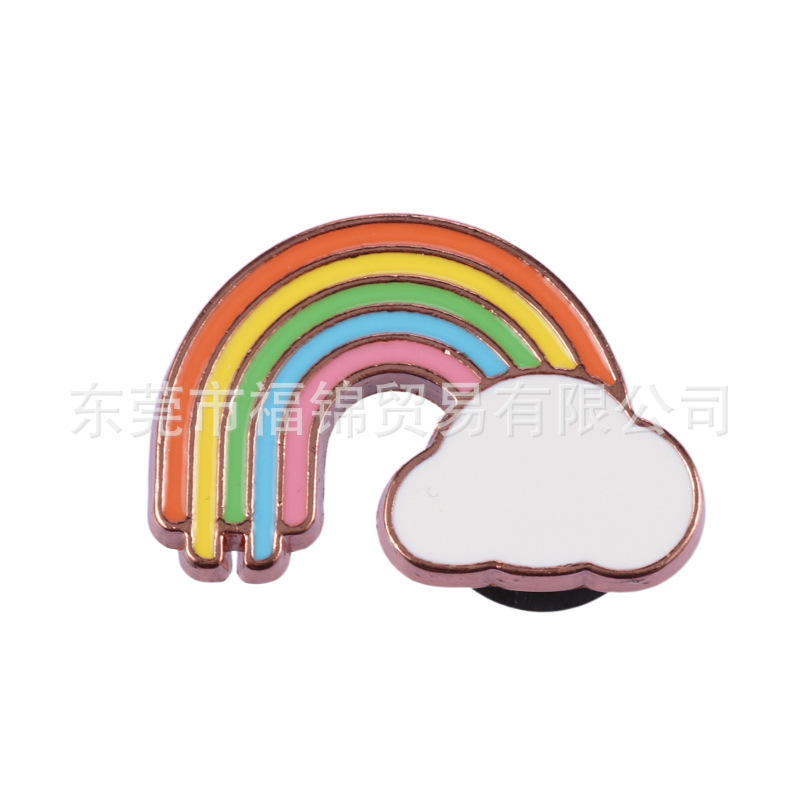 Nuevos accesorios de zapatos de hormigón, botones de zapatos de fruta metálica, accesorios de zapatos de flores del centro comercial