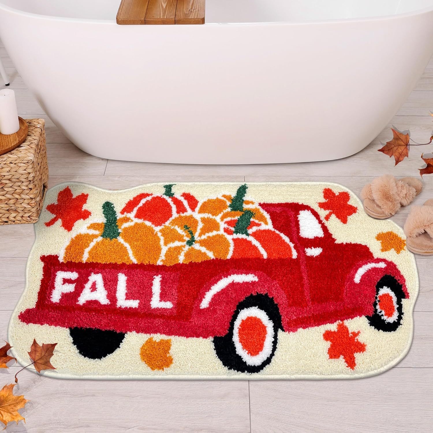 Kerstmat antislip van imitatiekasjmier voor badkamer en slaapkamer_voghion.com