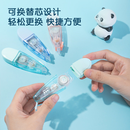 Deli VR11-6 correction belt 6m student smooth non-stuck correction belt not easy to break correction belt stationery wholesale