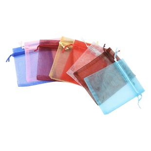 Чистый цвет жемчуг пряжа конфеты мешок сетки шнурок мешок подарка drawstring ювелирных изделий упаковывая мешок пряжи можно приказать упаковывать вакуума