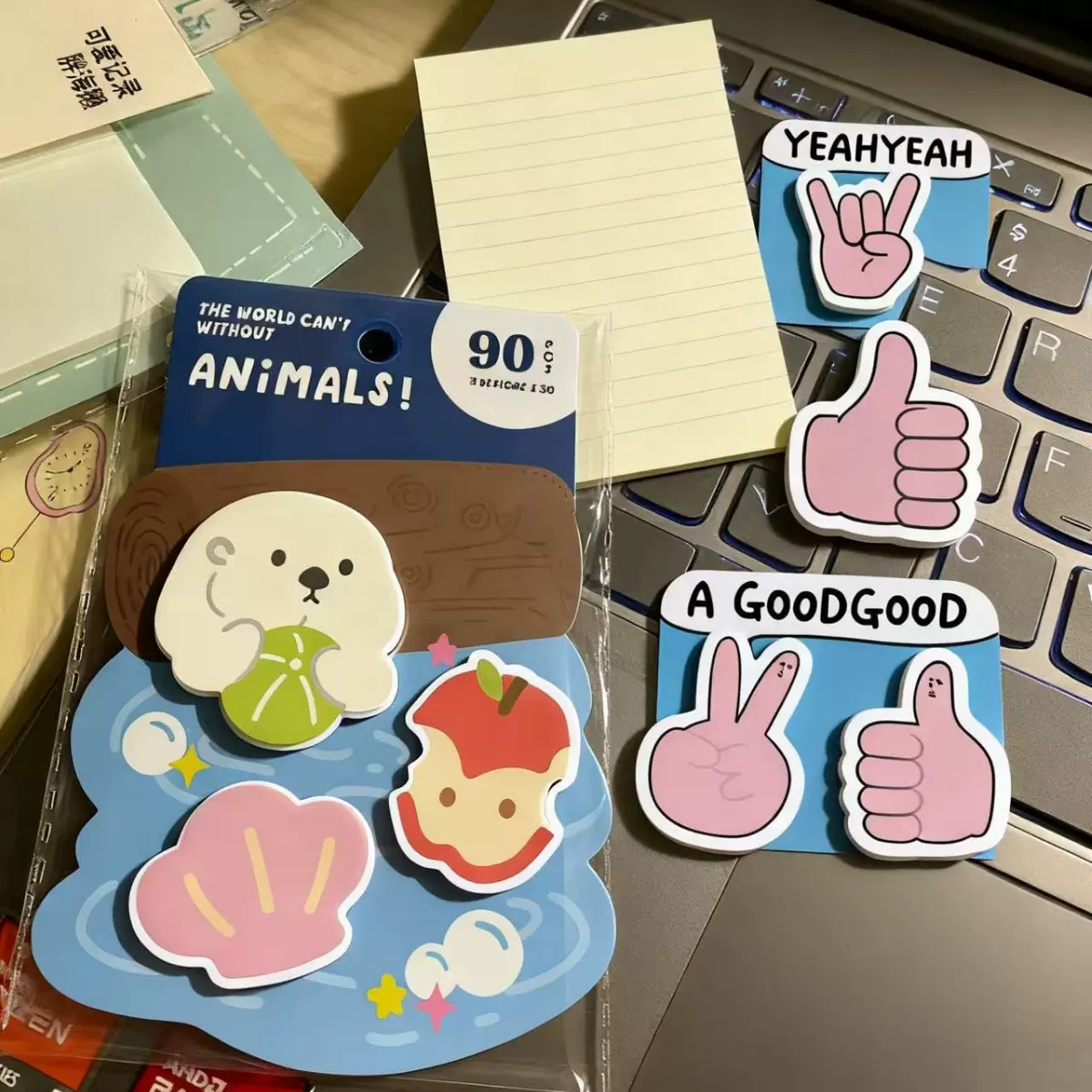 创意广告便签本便利贴组合异形可爱留言N次贴迷你时尚可粘卡通贴