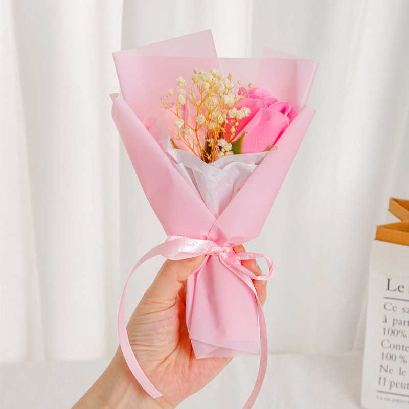 Festival de la diosa de la acción de gracias para la novia eterna flor festival regalo al por mayor Mini ramo de flores secas rosa para el festival 38