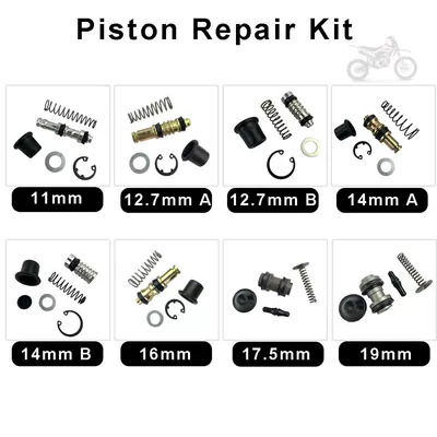 Brake master cylinder piston repair kit 11/12.7/14/16/17.5/19mm motorcycle electric bike master cylinder accessories