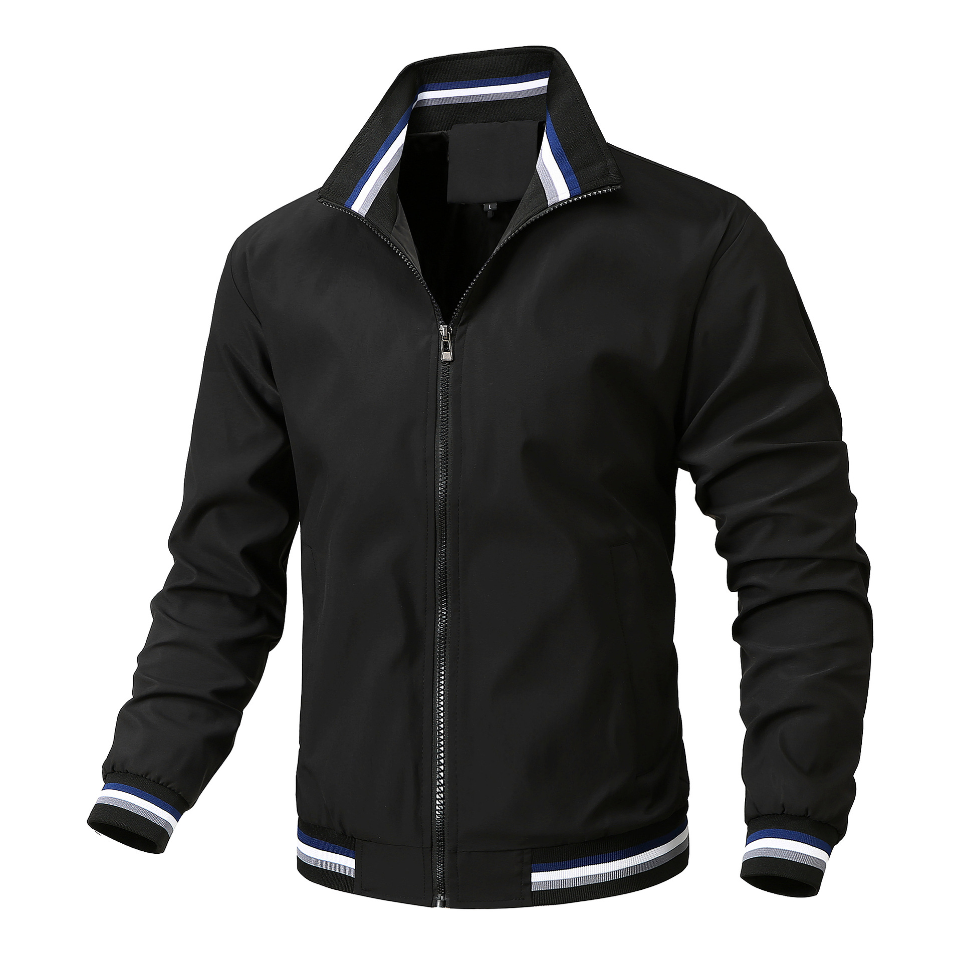 Nuevo Amazon deseo transfronterizo Comercio exterior chaqueta casual más tamaño hombres primavera y otoño deportes color sólido hombres chaqueta hombres