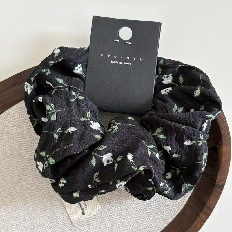 Faixa abdominal marrom para mulheres, estilo retrô francês, com elástico de alta qualidade para o cabelo. Simples e elegante._voghion.com