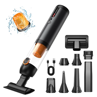 Wireless Car Vacuum Cleaner, Dual-Purpose Blowing and Suction Vacuum Cleaner, Super Strong Suction, Handheld Car Vacuum Cleaner (Tozsoranlar) - xj02-19000pa
