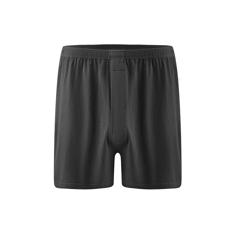 Calzoncillos bóxer deportivos para hombre con botones frontales, ropa interior holgada, calzoncillos de algodón puro de talla grande con entrepierna abierta, calzoncillos bóxer de cuatro esquinas.
