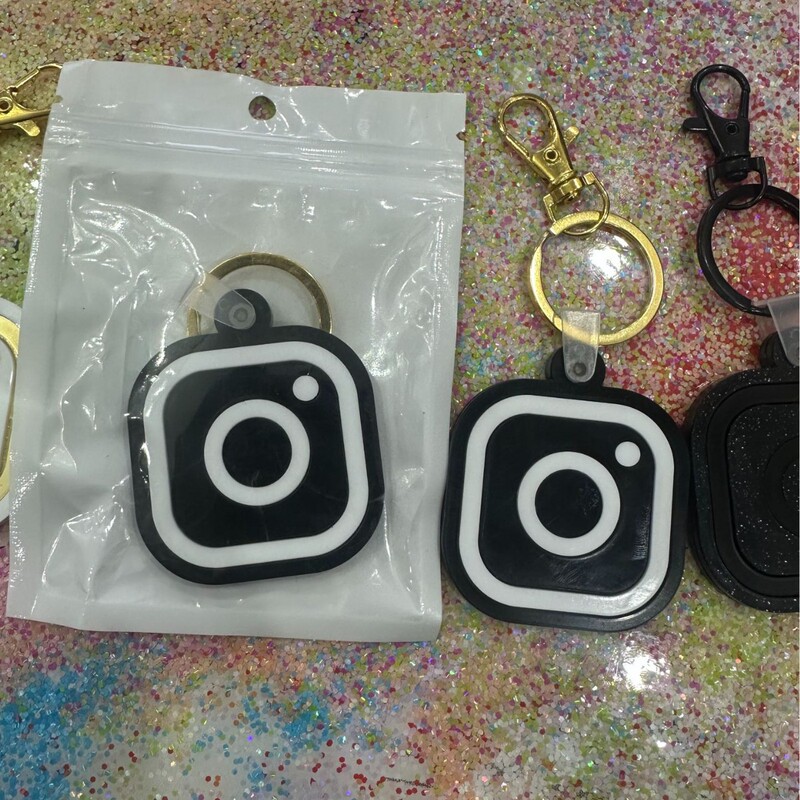 Website Logo, Domestic and International Social Media Team Logo Icons, Ins, Fb, Tiktok, Nfc Keychain