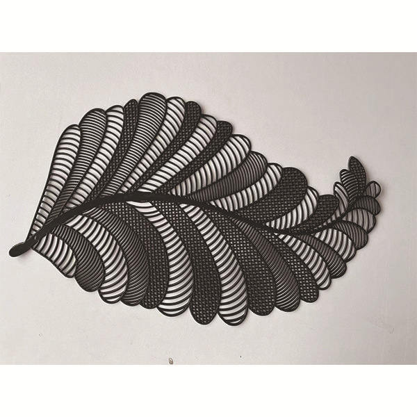 Suministro directo de fábrica hueco mantel dorado occidental aislamiento de alimentos estera hoja tipo europeo simple mantel tazón de montaña al por mayor