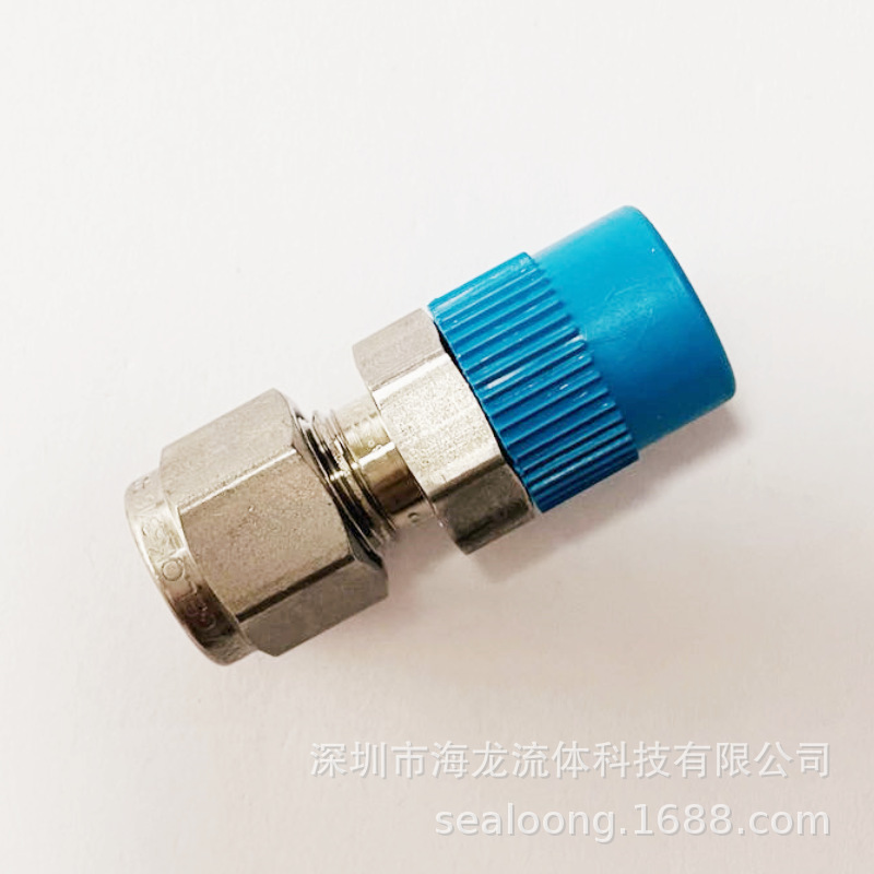 Swagelok不锈钢直通终端卡套接头SS-400-1-2