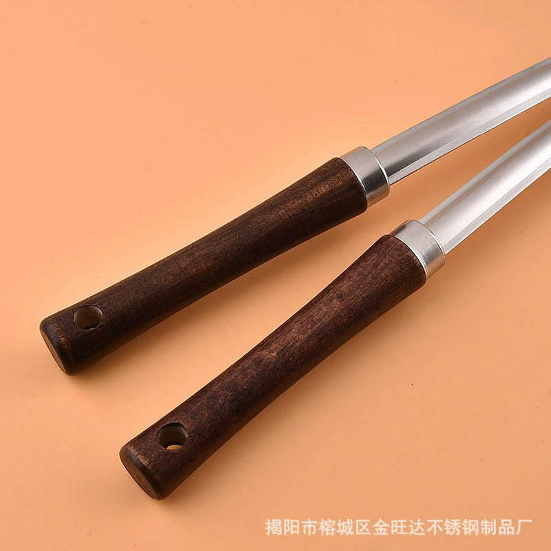 Нержавеющая сталь с деревянной ручкой spatula набор кухонной утвари, лопатка с дуршлагом, кухонная spatula с коландром