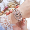 Fashionable swiss watch, starry sky, square quartz women's watch, steel belt, new collection