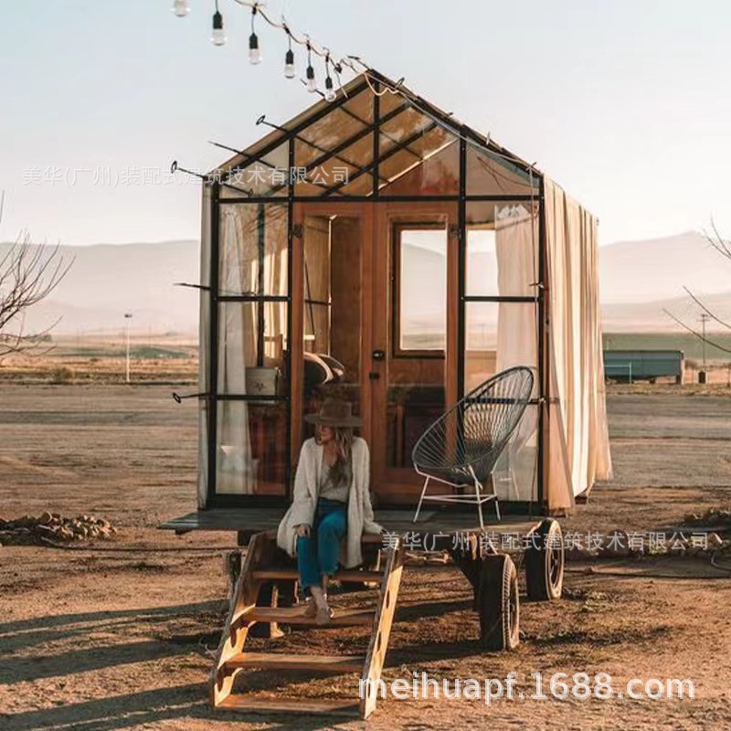 Tienda móvil al aire libre del carro de la celebridad de Internet Hotel montó la tienda de lujo salvaje del drenaje del reloj del campo del carro modular