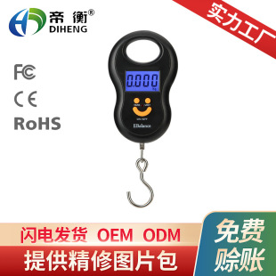 Portable Mini Portable Luggage Scale 50kg Electronic Scale Express Weigh Fishing Spring Gift Household Food Public Weight Scale