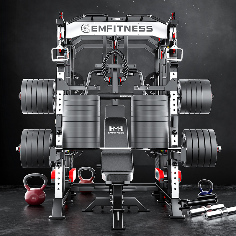 gimnasio comercial Smith Bird Squat push back pedal entrenador multifuncional integrado equipo de ejercicios domésticos