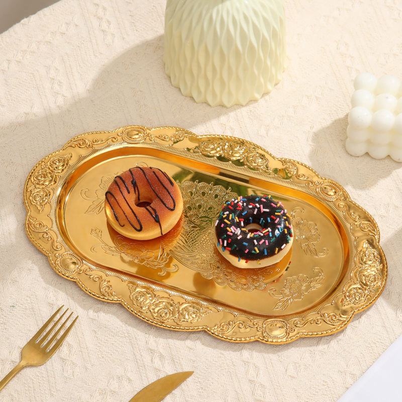 Yao Plate Cake Plate Embossed Steak Salad Plate Snack Fruit Jewelry Cosmetics Storage Plate Condiment Dish Yao Plate Cake Plate Embossed Steak Salad Plate Snack Fruit Jewelry Cosmetics Storage Plate Condiment Dish