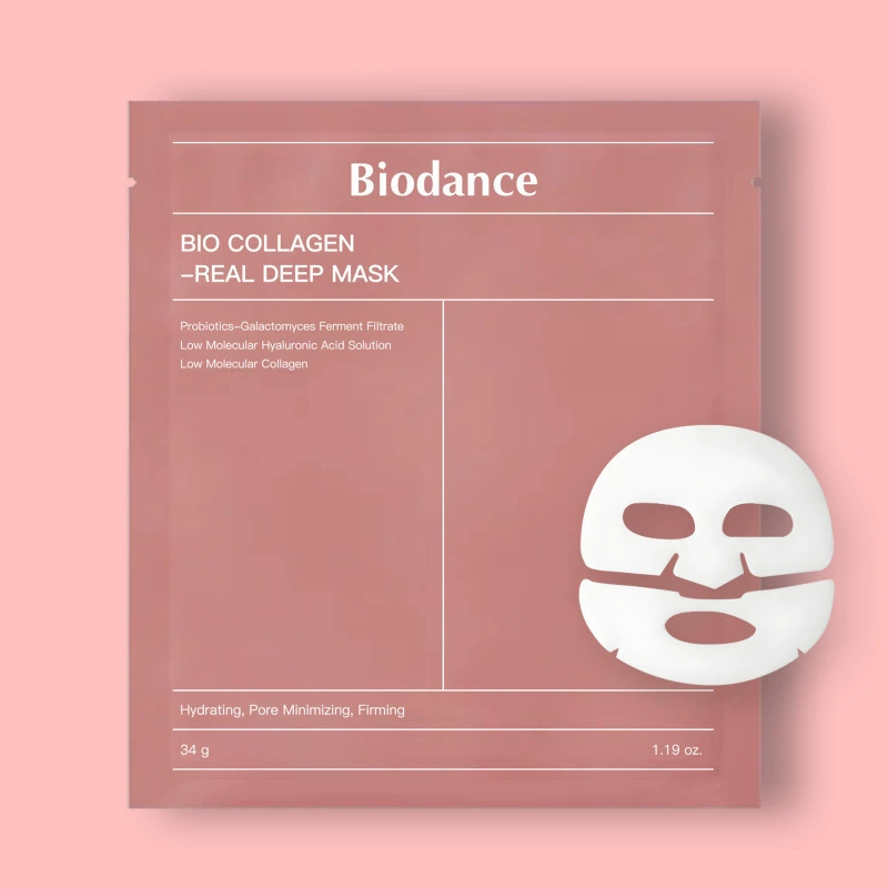 Тканевая маска для лица Biodance Bio‑Collagen, увлажнение и коллаген, одиночные и наборы по 4 шт.