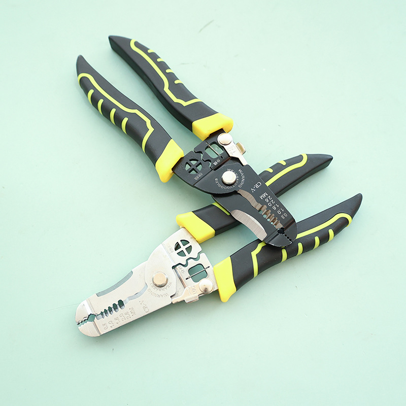 Fabricante de venta multifuncional pinzas de descascar de alambre de grado industrial especial pinzas de descascar de alambre de artefacto de presión de alambre de descascar de piel pinzas de corte de alambre