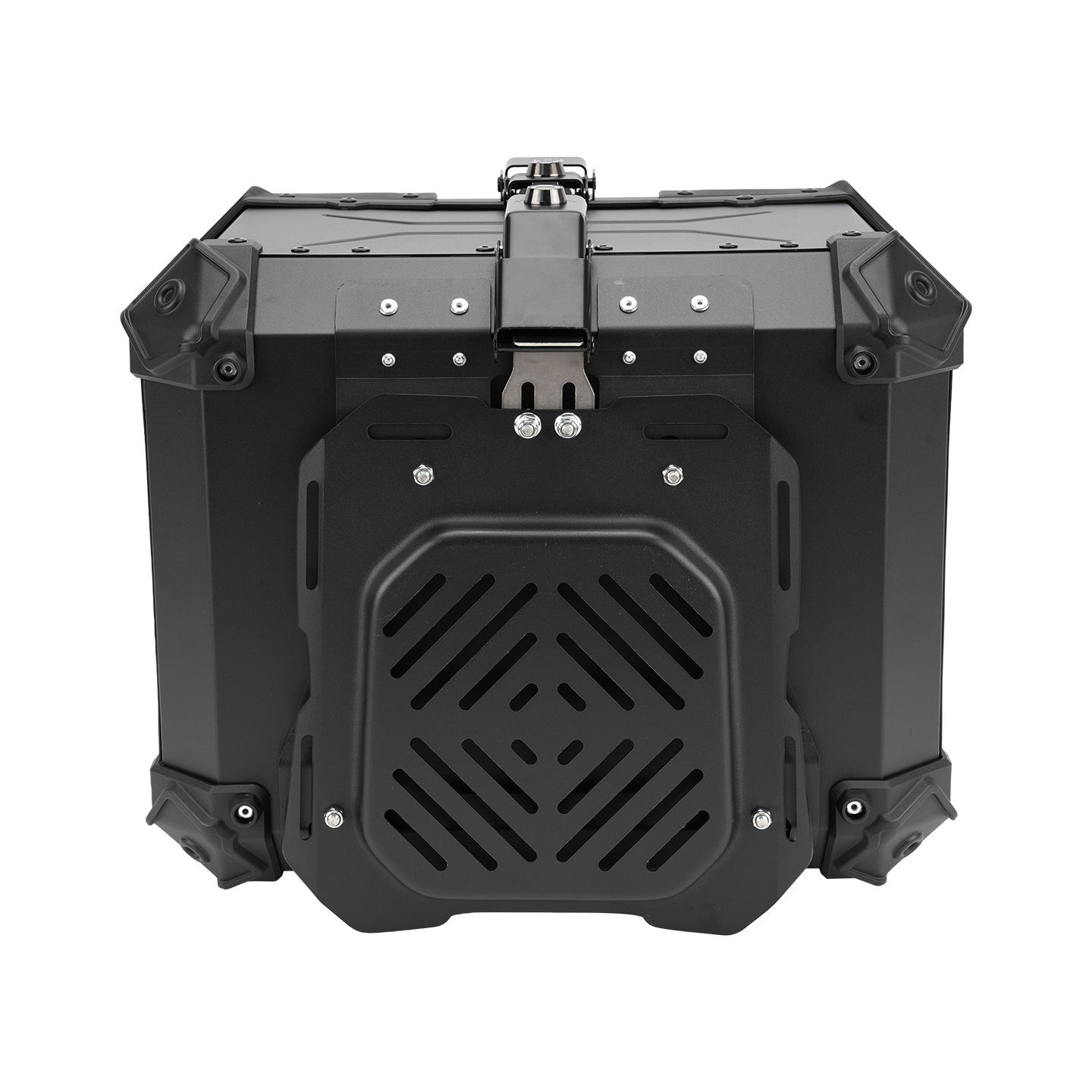 Motorcycle 45L Aluminum Alloy Tail Box Rear Luggage Box Electric Vehicle Scooter Universal Storage Box Large Capacity Wholesale