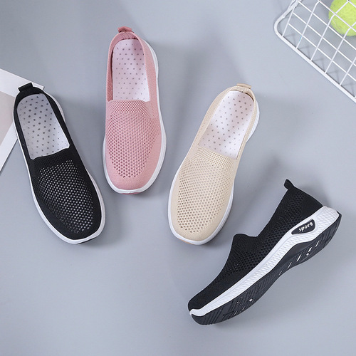 Women's shoes 2025 new foreign trade women's shoes casual sports soft-sole mother's shoes fashionable breathable sneakers for women
