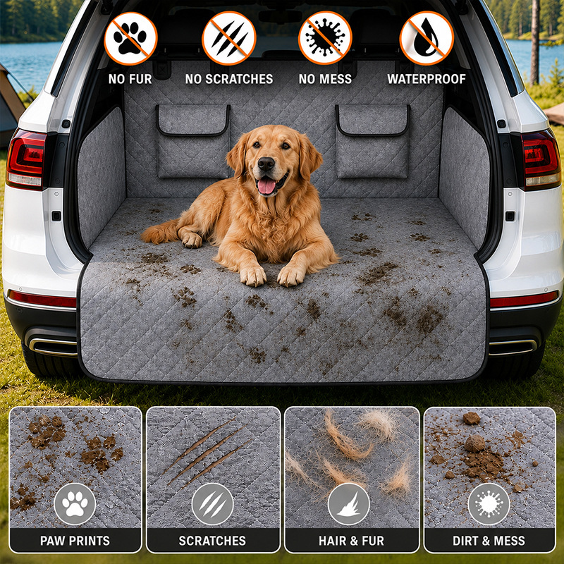 26 New Models of Amazon Trunk Dog Mats, Universal Car Pet Mats, Anti-Dirt and Waterproof Car Dog Seat Cushions in Stock