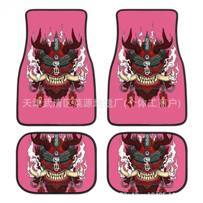 Avtomobil döşəmə paspasları — mat four-piece in stock - yh-japanese-style-car-floor-mats-5-3344cm-two-piece-pack