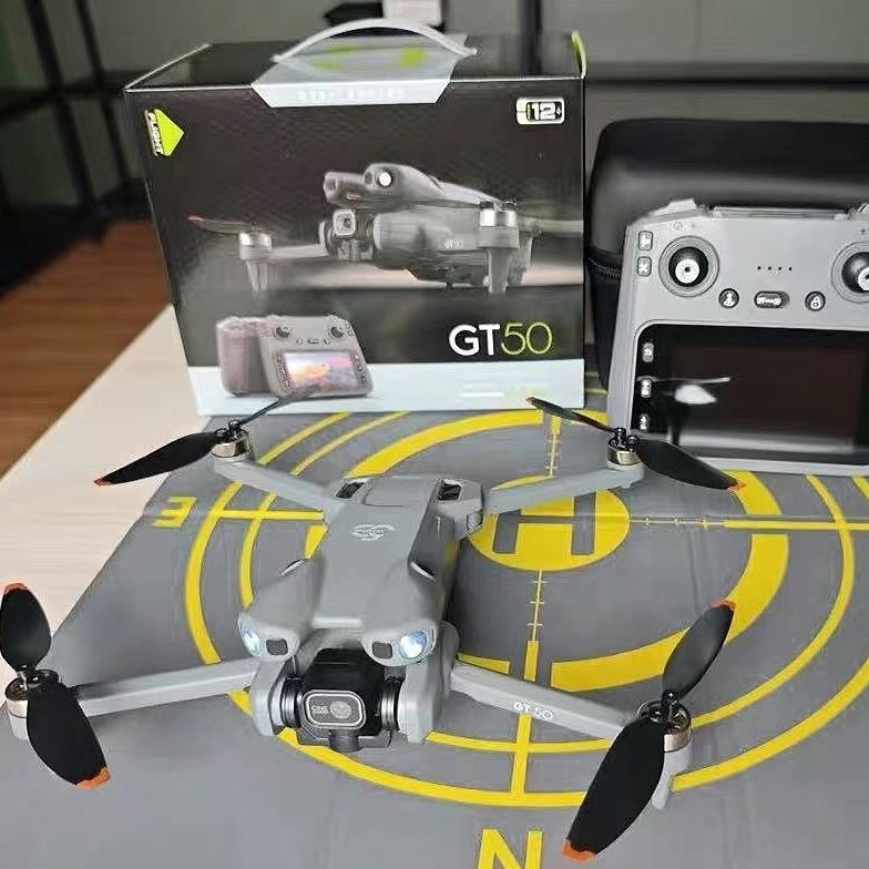 Gt50 Large-Screen Remote Control Drone with Esc, Dual Camera for Aerial Photography, High-Definition Brushless Motor, Obstacle Avoidance, Optical Flow Remote Control Aircraft