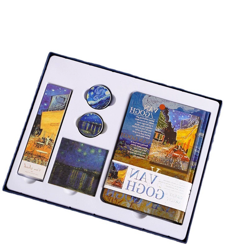Creative set, notebook for elementary school students, gift box, European style, Birthday gift, scheduler