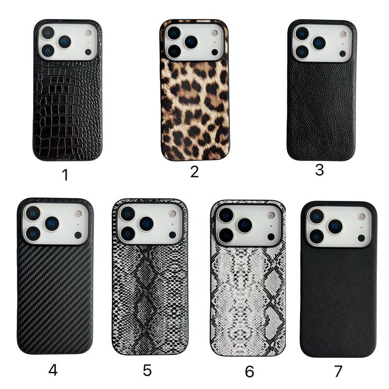 Suitable for Iphone17Promax Leather Phone Case Apple 16Pro Frosted 15 Anti-Fall 14 Protective Cover