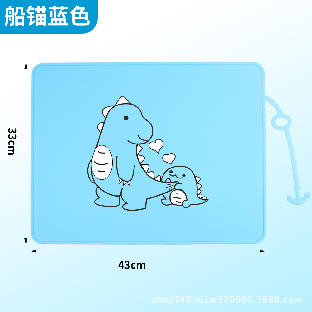 Silicona Placemat dibujos animados niños jardín de infantes estudiantes de primaria mesa plegable estera antideslizante impermeable a prueba de aceite estera de aislamiento