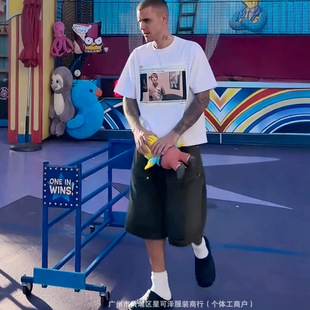 Justin Bieber�Ȳ�ͬ��SKYLRK��������������ɫ��Ů���ɶ���T��