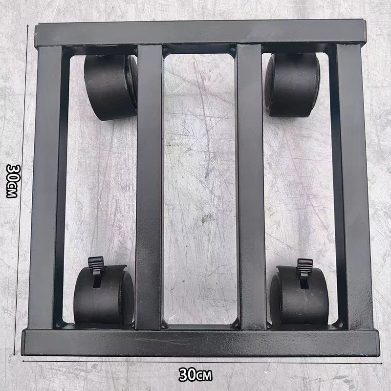 Bandeja de maceta rectangular con rueda pecera refrigerador muebles pesados carga base móvil soporte de flores bandeja de rueda universal