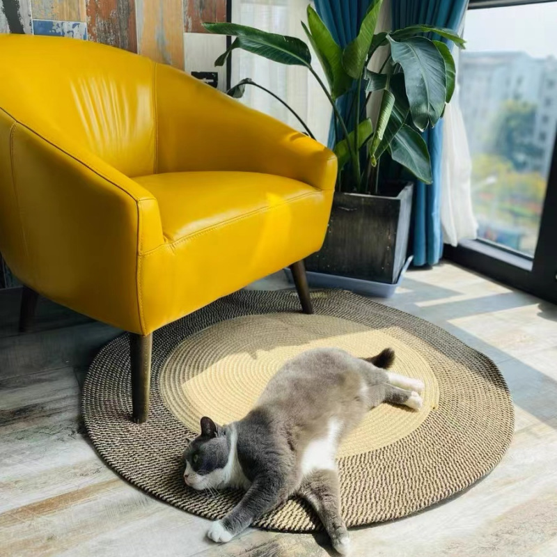 Alfombra redonda de estilo moderno para la entrada y la sala de estar, alfombra ovalada simple y ecológica antideslizante, alfombra para estudio fotográfico.