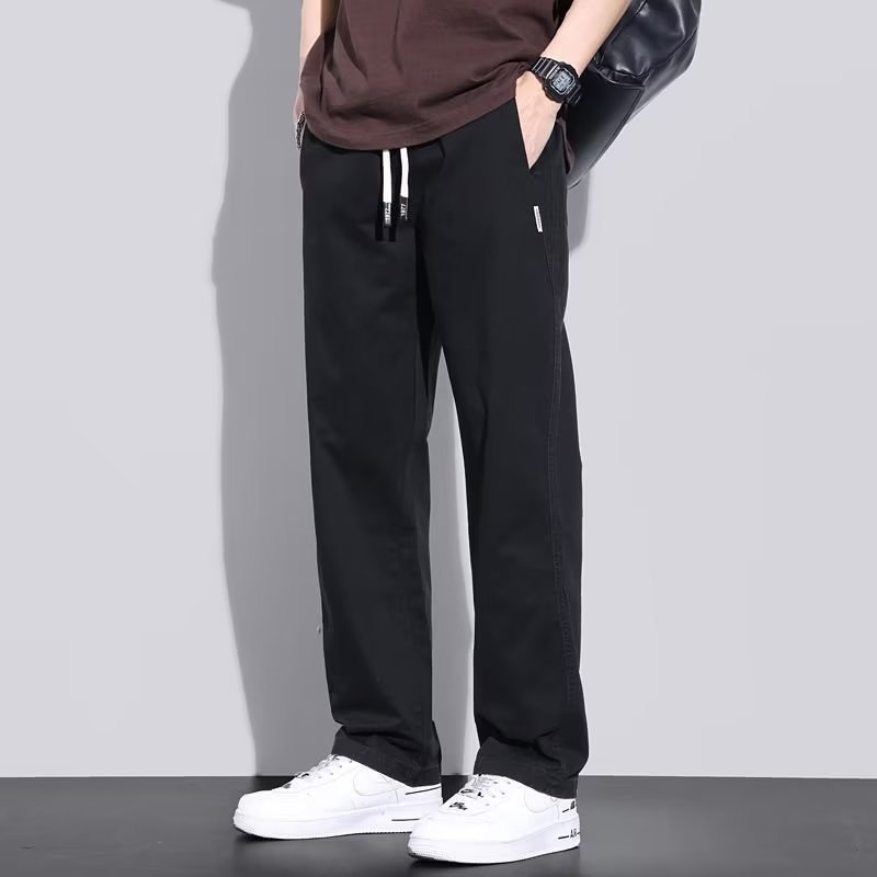 Casual Pants Men's Spring and Summer American Fashion Brand Loose Large Size Straight Pants Youth Fashion Simple Handsome Cargo Pants