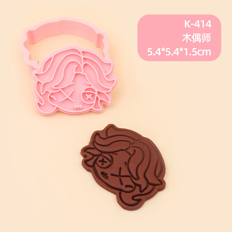 Juego de Moldes para Galletas 3D Personajes de Anime de Plástico para Repostería image 69