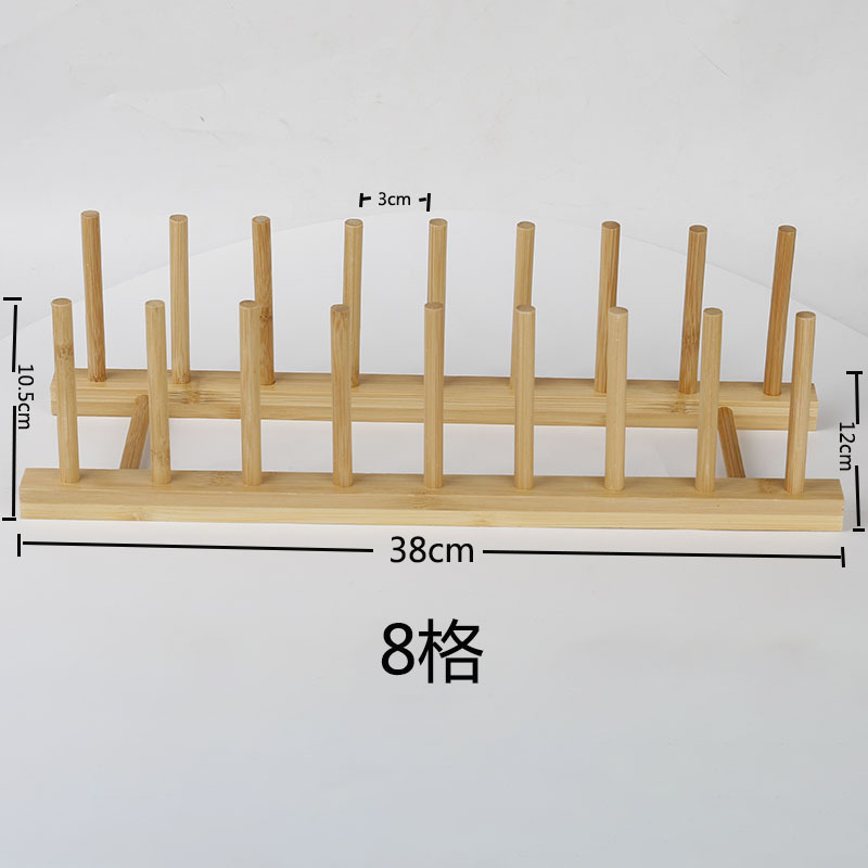 Estante de placa de madera de estilo japonés taza de almacenamiento de cocina taza de agua y platillo estante de drenaje estante de madera maciza estante de almacenamiento de placa