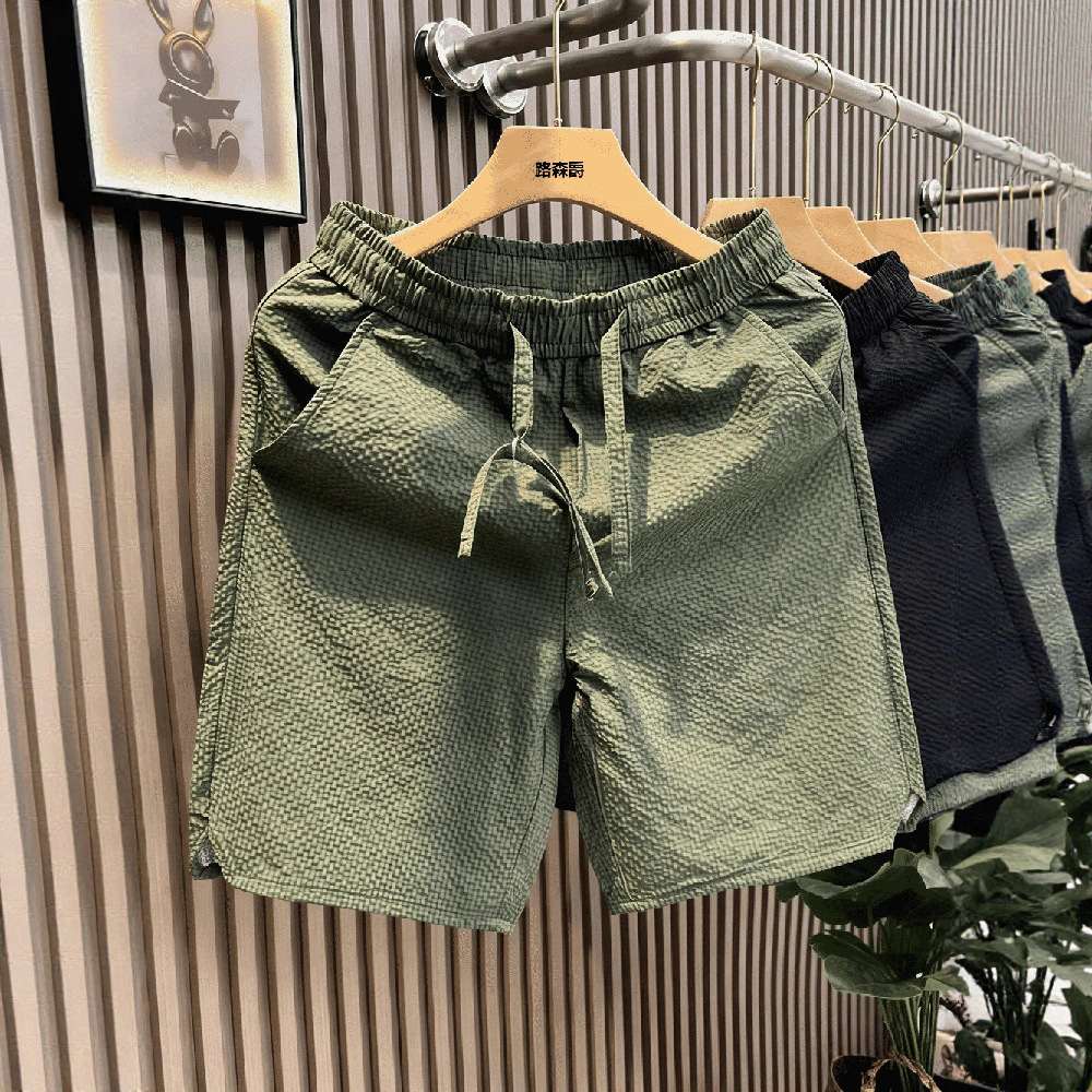 Summer Men's Neutral Style Versatile Casual Shorts Couple Fashion Trend Loose Beach Shorts Men