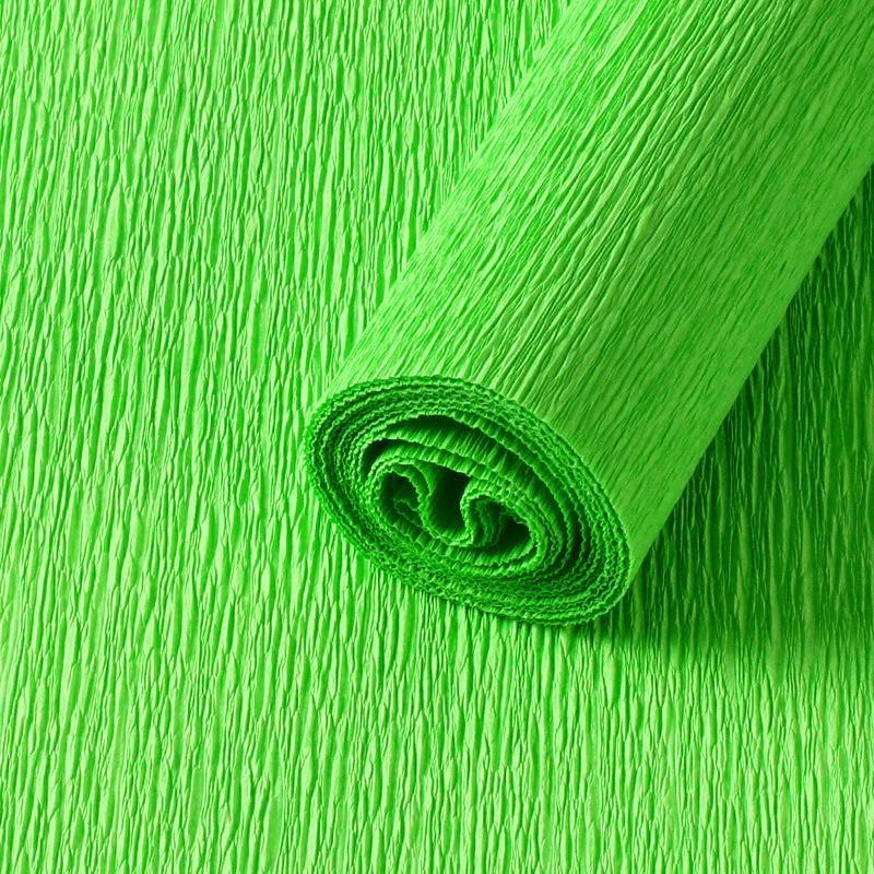 Thickened [Fruit Green] Crepe Paper - 1 Roll