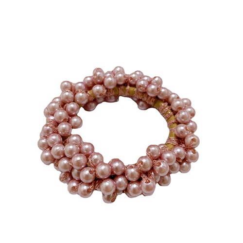 South Korea's Dongdaemun new headband rubber band hair tie Korean version braided pearl hair tie rubber band hair accessories head flower