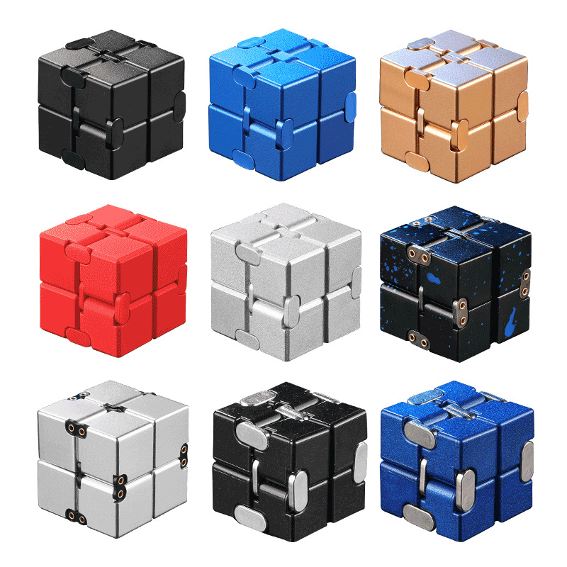 Unlimited Rubik's Cube Varied Decompression Artifact Adult Decompression Metal Alloy Cube Finger Toy Cross-Border
