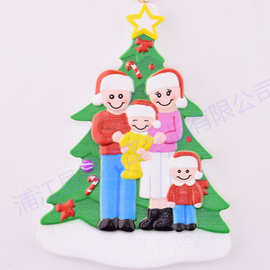 2024圣诞新品Vaccine Christmas Ornaments树脂雪人圣诞树吊挂件