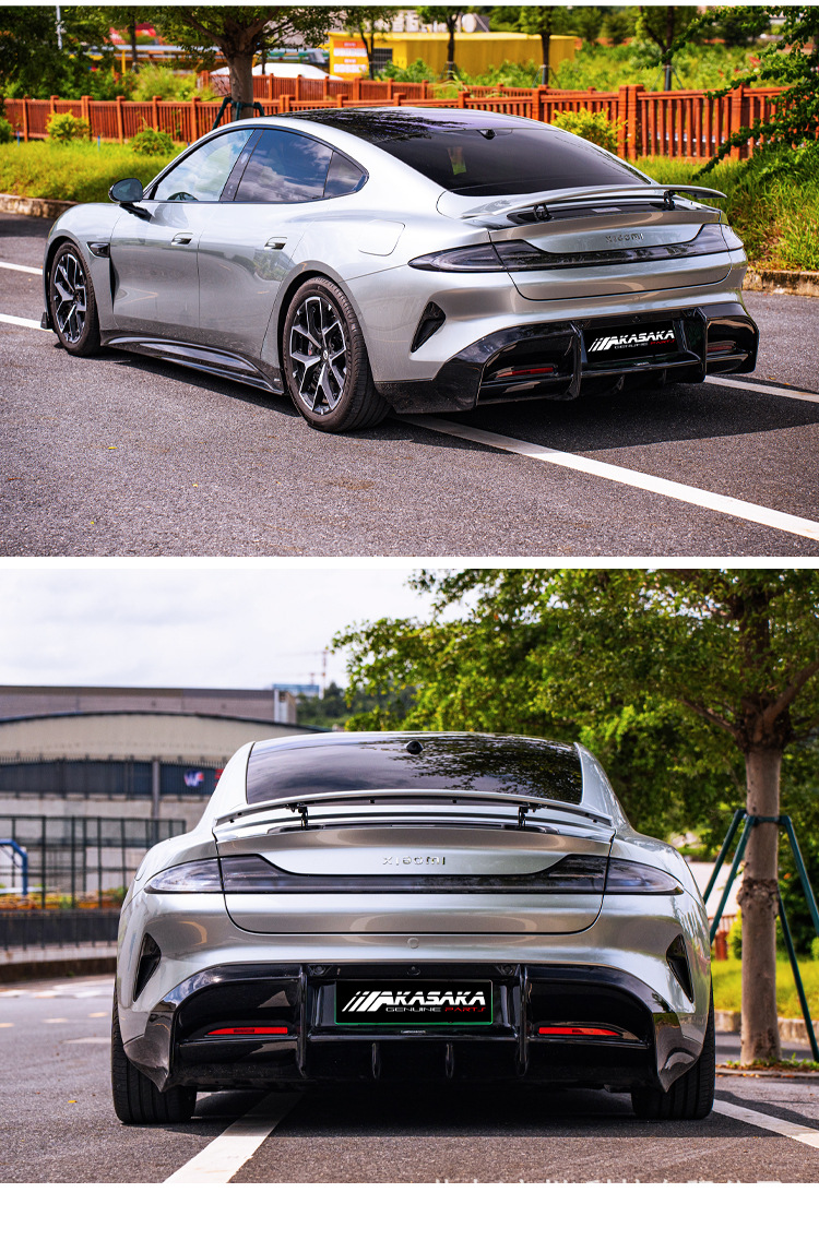Aksaka Is Suitable for Xiaomi Su7 Modification, Including Ak Body Kit, Front Spoiler, Front Lip, Side Skirts, Rear Spoiler, Rear Lip, and Exterior Accessories