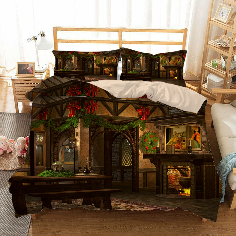 (Cross-border trading), duvet cover, comfortable set, bedding, 3 piece set