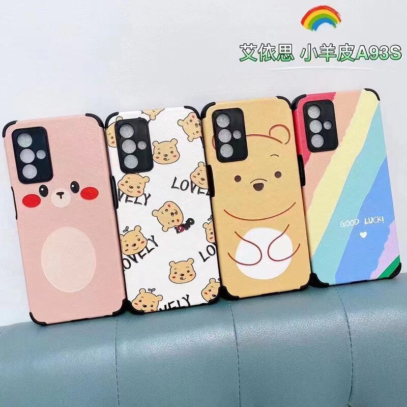Suitable for A6Spro K15Pro Findx9U Anti-Fall Lambskin Cartoon Fine Hole Eye Protection Mobile Phone Case Tpu Soft Cover