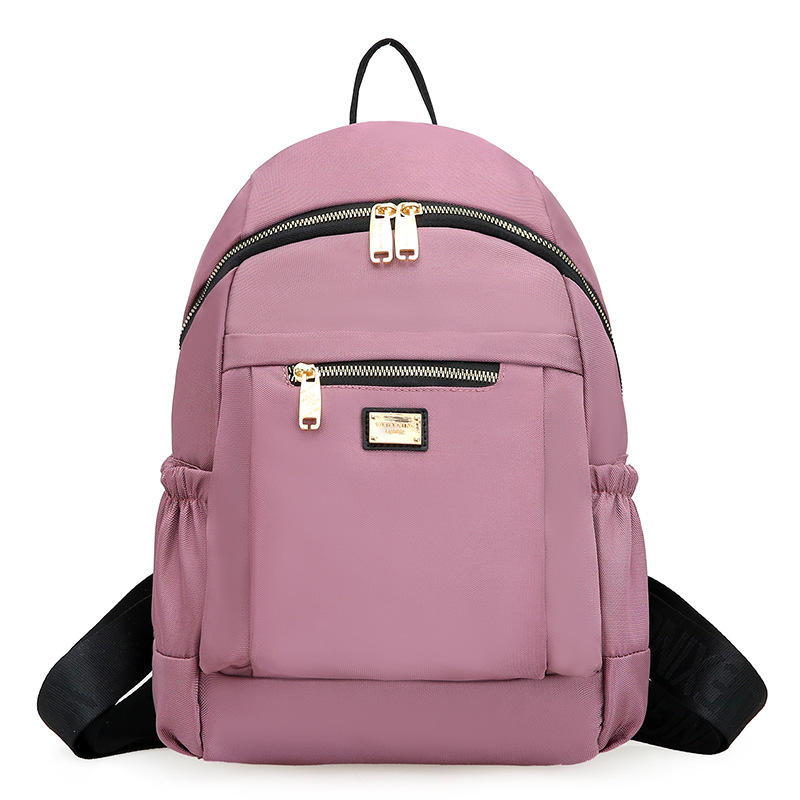 Multi-capa ligera de gran capacidad madre bolsa de viaje de ocio al aire libre de las mujeres mochila portátil simple contraste de color mochila